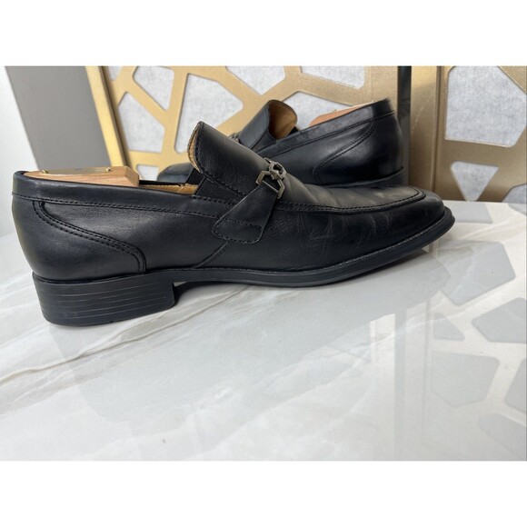 DONALD J. PLINER Men Sz 10 M Black LEATHER KOLLE 21 BIT LOAFERS Slip On Shoes main image 10